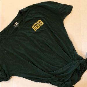 A’s slouchy knitted shirt